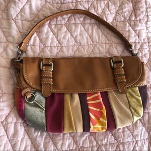Fossil Leather Clutch Bag